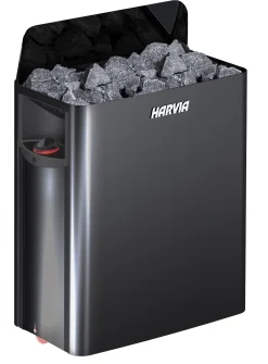 HARVIA Bastuaggregat Och Uppvärmning<AGGREGAT SW60 THE WALL BLACK, STEEL VÄGGHÄNGD