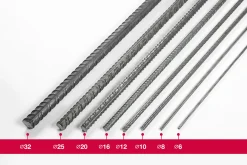 7 STEEL ARMERINGSSTÅL 8MM L=6M (2,37) K500C-T 2,37 KG/ST Clearance
