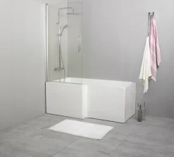 NORO BADKARSVÄGG FIX TREND BV 80, SILVER MATT KLARGLAS Discount