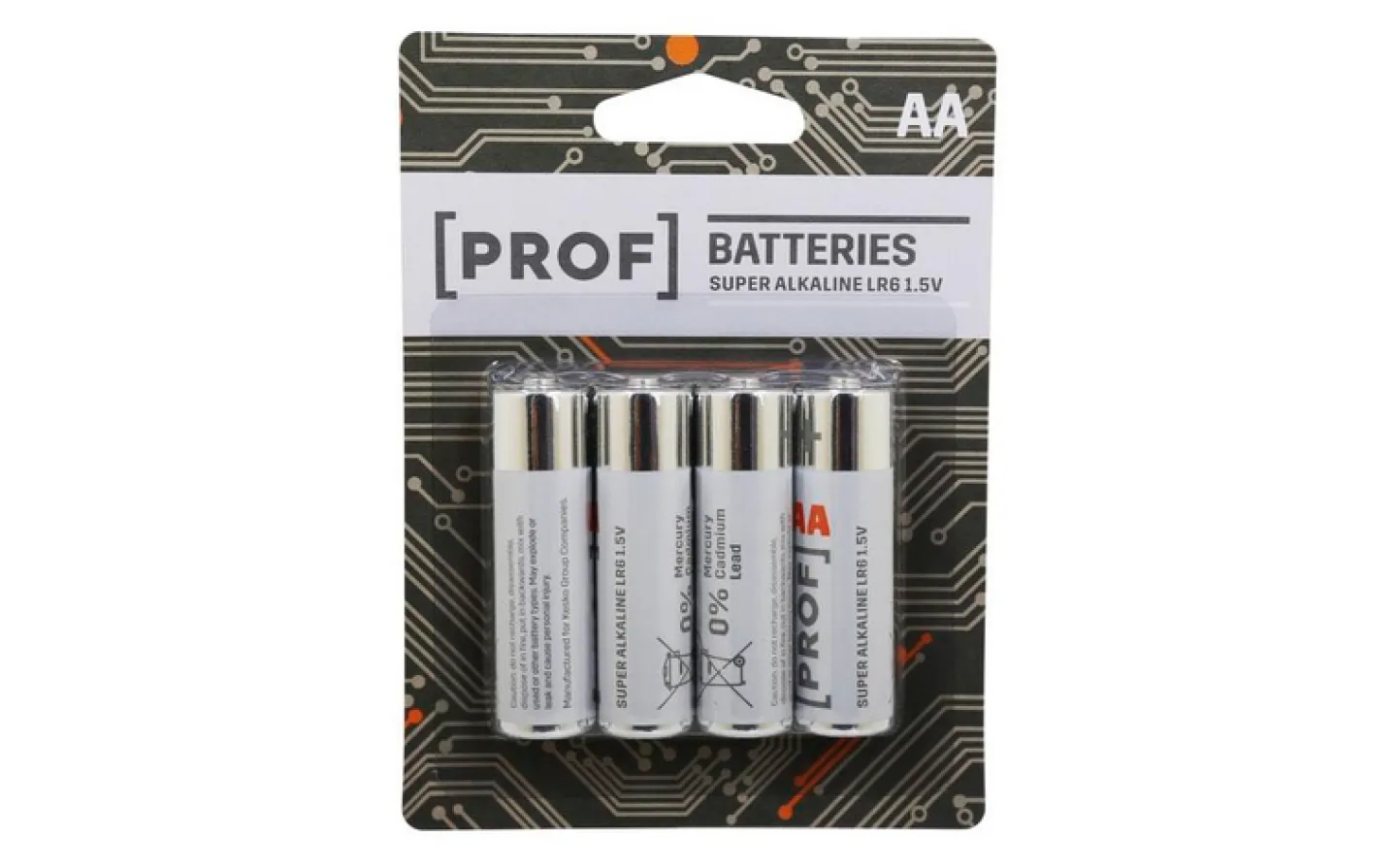 PROF BATTERI LR6 AA 1 5V 4ST Clearance