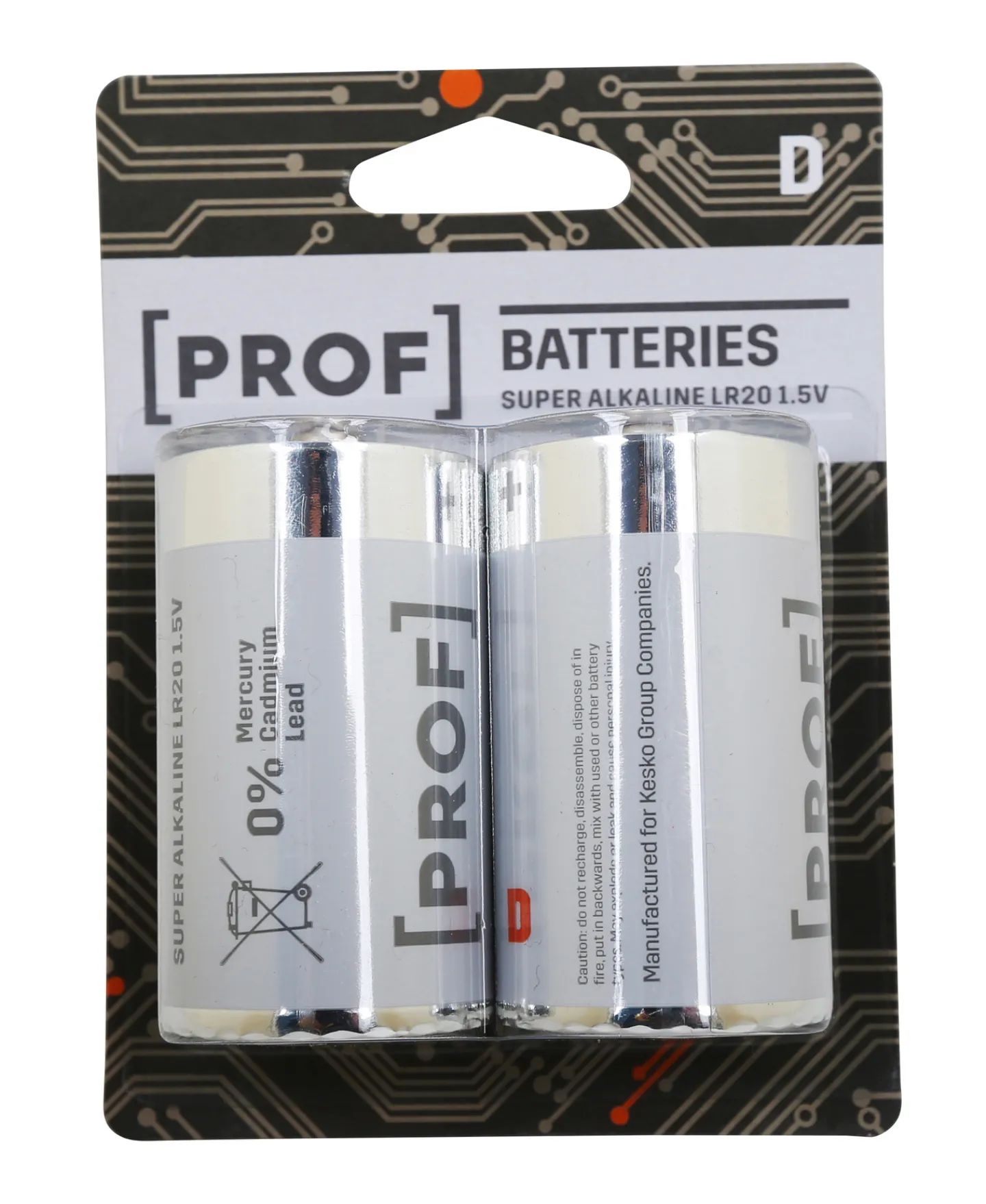 PROF BATTERI LR20 D 1 5V 2ST Hot