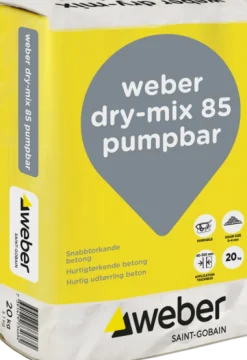 WEBER Övrigt Bruk Och Bindemedel<BETONG DRY-MIX 85 PUMPBAR GS SNABBTORKANDE 20KG
