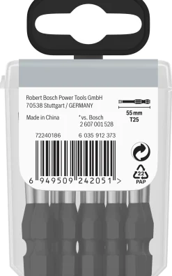BOSCH Bits<BITS IMPACT T25 55MM 15ST