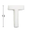 HABO BOKSTAV 1002 PLAST VIT T 13MM, 1002 13MM PLAST VIT T New