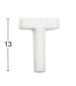 HABO BOKSTAV 1002 PLAST VIT T 13MM, 1002 13MM PLAST VIT T New