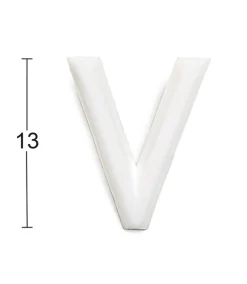 HABO BOKSTAV 1002 PLAST VIT V 13MM, 1002 13MM PLAST VIT V Discount
