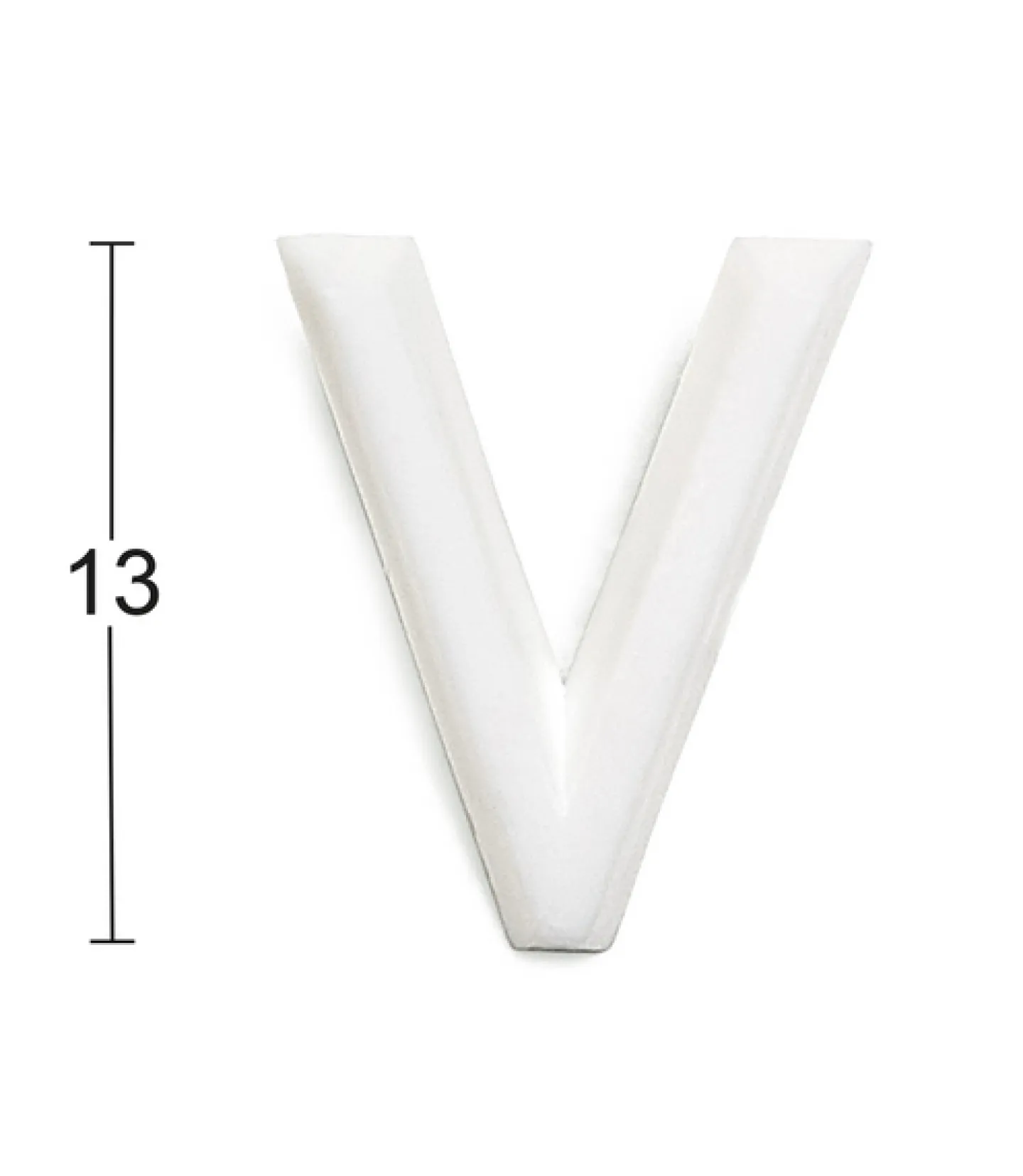 HABO BOKSTAV 1002 PLAST VIT V 13MM, 1002 13MM PLAST VIT V Discount