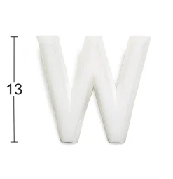 HABO BOKSTAV 1002 PLAST VIT W 13MM, 1002 13MM PLAST VIT W Discount