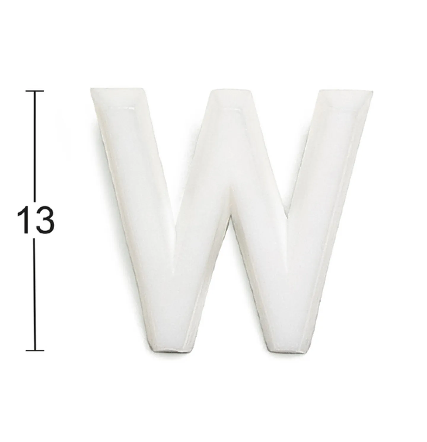 HABO BOKSTAV 1002 PLAST VIT W 13MM, 1002 13MM PLAST VIT W Discount