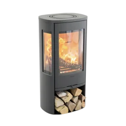 CONTURA Kaminer<BRASKAMIN 856 STYLE SVART GJUTEN TOPP