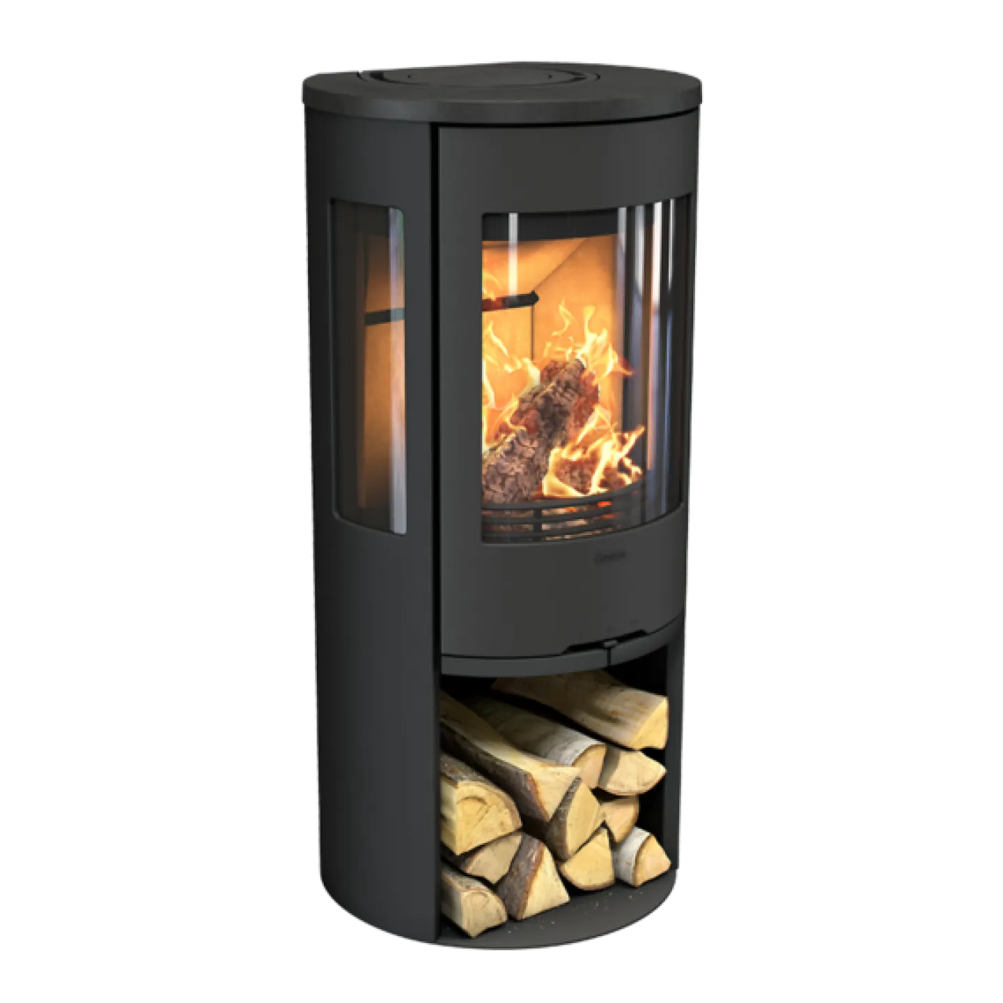 CONTURA Kaminer<BRASKAMIN 556 STYLE SVART GJUTEN TOPP