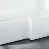 SVEDBERGS Badkar<DUSCHBADKAR TORNE VIT HÖGER FRONT 150X70/85X60CM