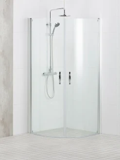 CELLO Duschar<DUSCHHÖRN OTTAWA 90X90 RUND KLARGLAS