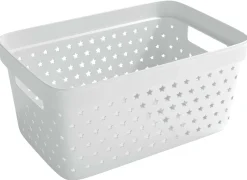 NORDISKA PLAST FÖRVARINGSKORG STAR BASKET VIT 4,5L Best
