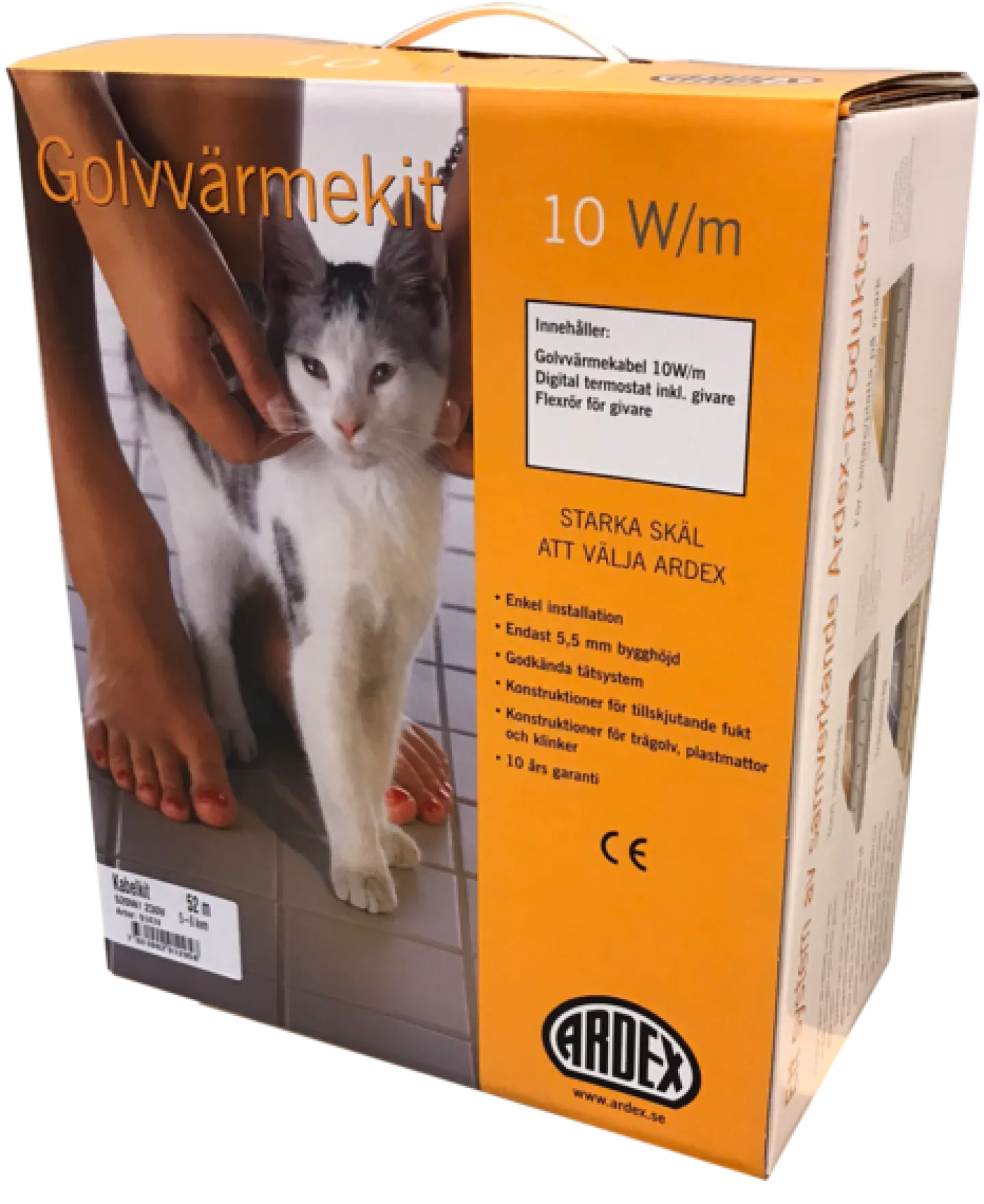 ARDEX Golvvärme<GOLVVÄRMEKIT 30M DIGITALT (3-4M²)