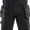 BLÅKLÄDER Shorts<HANTVERKSSHORTS 1752 1832 S 50, SVART STRETCH