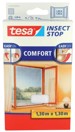 TESA Insektsnät<INSEKTSNÄT FÖNSTER 1,3X1,3 VIT 55396 INÅTGÅENDE COMFORT