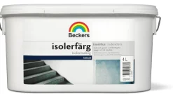 BECKERS Inomhusfärg<ISOLERFÄRG VIT 4L