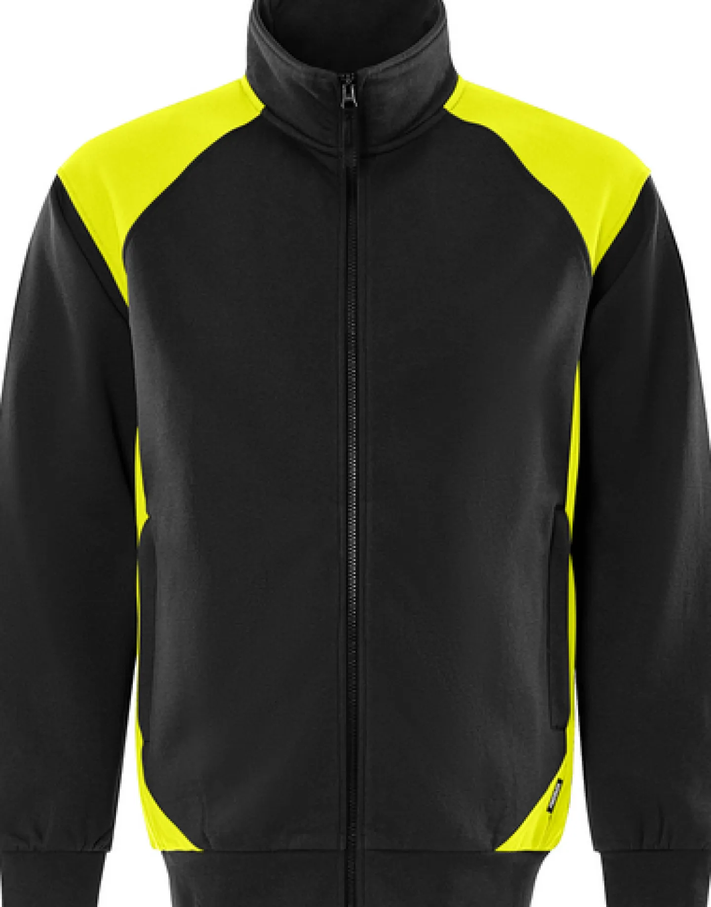 FRISTADS JACKA 7248 GSM SWEATSHIRT SVART/HIVIS GUL STL L Clearance