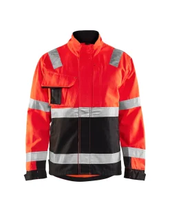 BLÅKLÄDER JACKA 4064 VARSEL KLASS3 RÖD M Sale