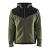 BLÅKLÄDER JACKA 5940 2536 STICKAD MED, SOFTSHELL HÖSTGRÖN/SVART L Clearance