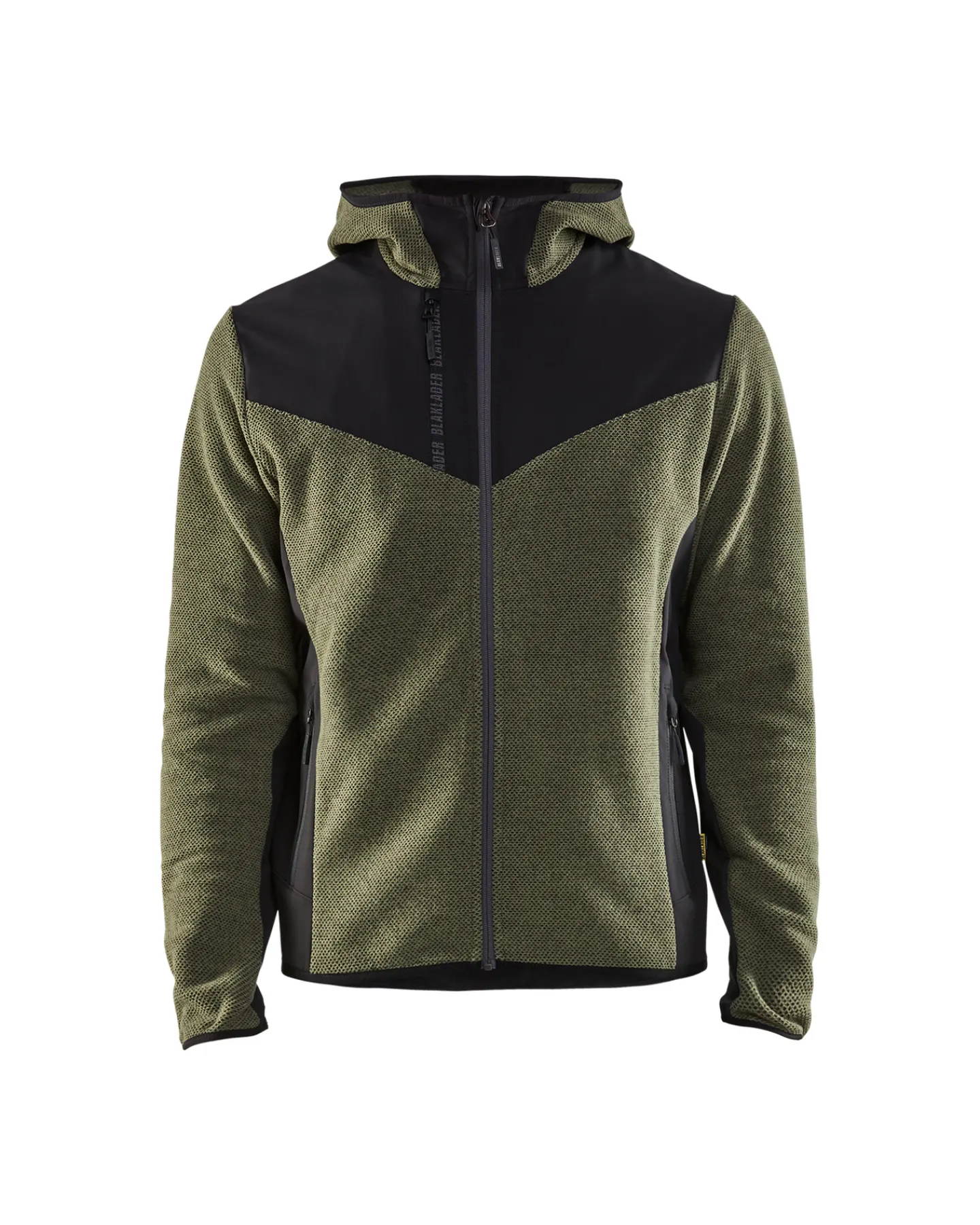 BLÅKLÄDER JACKA 5940 2536 STICKAD MED, SOFTSHELL HÖSTGRÖN/SVART L Clearance