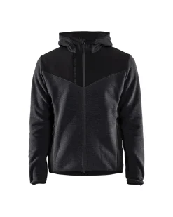 BLÅKLÄDER JACKA 5940 2536 STICKAD MED, SOFTSHELL ANTRACITGRÅ/SVART M Hot