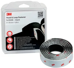 3M Tejp Och Täckmaterial<KARDBORREBAND SVART 25MM 1,25M