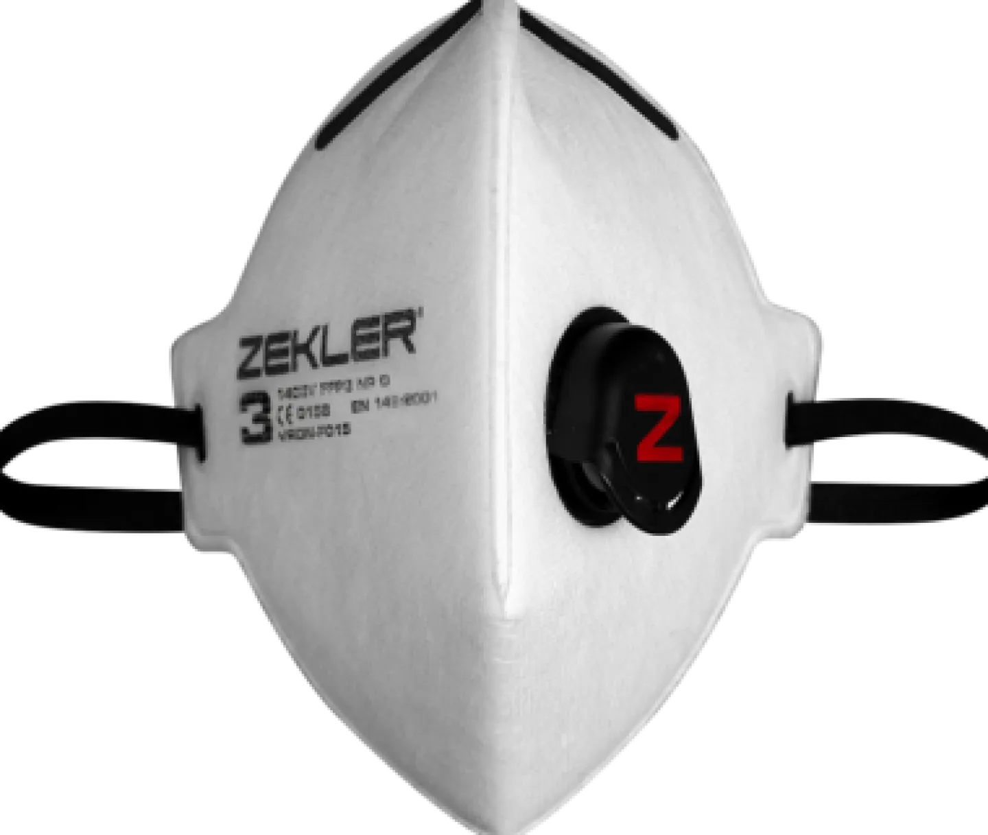 ZEKLER KORTTIDSMASK 1403 FFP3V 3ST SKYDD.MOT FASTA & VÄTSKEP. 50X