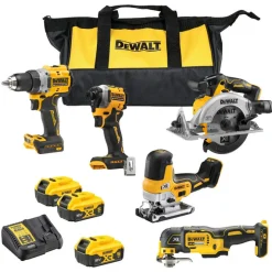 DEWALT Övrigt Maskiner<MASKINKIT 5 DELAR DCK502P3-QW, 18V XR BORSTLÖS
