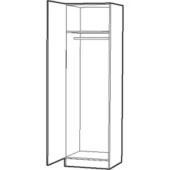 MARBODAL Garderober<PAKETGARDEROB 40CM H=2062MM INKL SOCKEL DJ=565MM