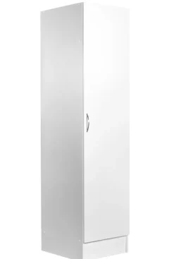 GOODIY PAKETGARDEROB 50CM VIT OBS! 2 KOLLI (1STÅNG+4HYLLA) Outlet