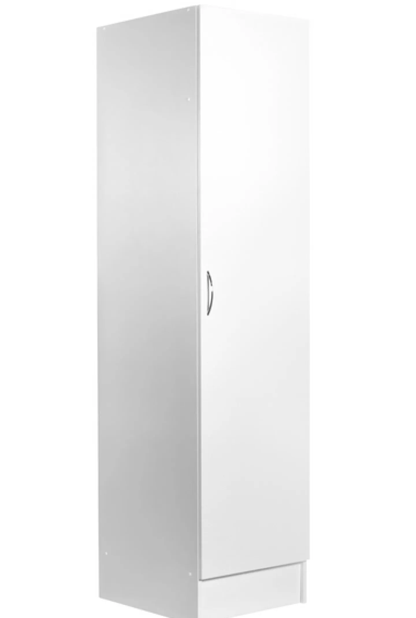 GOODIY PAKETGARDEROB 50CM VIT OBS! 2 KOLLI (1STÅNG+4HYLLA) Outlet