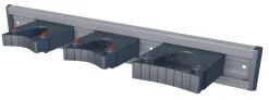 TOOLFLEX Redskapshållare<REDSKAPSHÅLLARE SKENA 50CM ALUM MONT/3 HÅLLARE SVART
