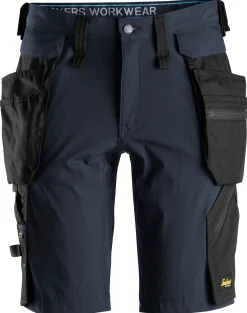 SNICKERS WORKWEAR SHORTS 6108 AVTAGB HF LW 48, MARIN/SVART