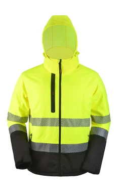 PROF Jackor<SOFTSHELL JACKA HI-VI GUL XL