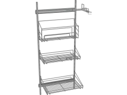 SVEDBERGS Förvarings Och Transportlåda<STÄDSKÅPSUTDRAG TVÄTT&TORK 34,5X119,5X51CM
