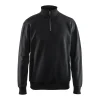 BLÅKLÄDER SWEATSHIRT 3369 HALF ZIP SVA S, KRAGE SVART S Discount