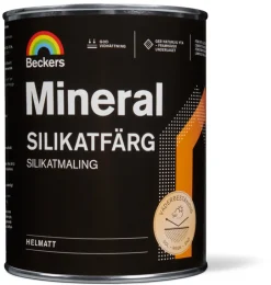 BECKERS TÄCKFÄRG MINERAL SILIKATFÄRG VIT/SA 0,9L Best