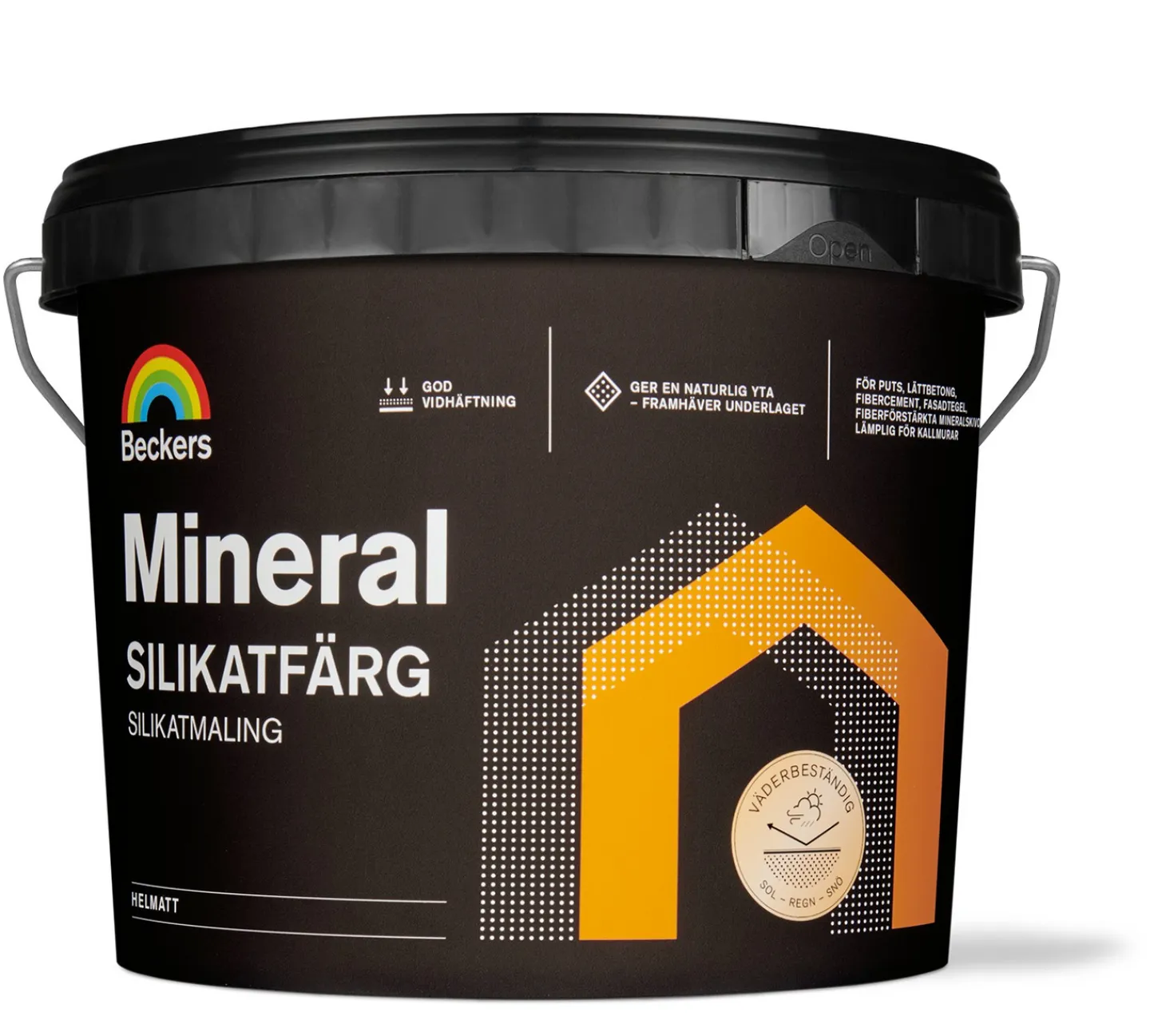 BECKERS TÄCKFÄRG MINERAL SILIKATFÄRG VIT/SA 2,7L Online