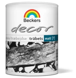 BECKERS Lack, Vax Och Olja<TRÄBETS DECOR VIT 1L