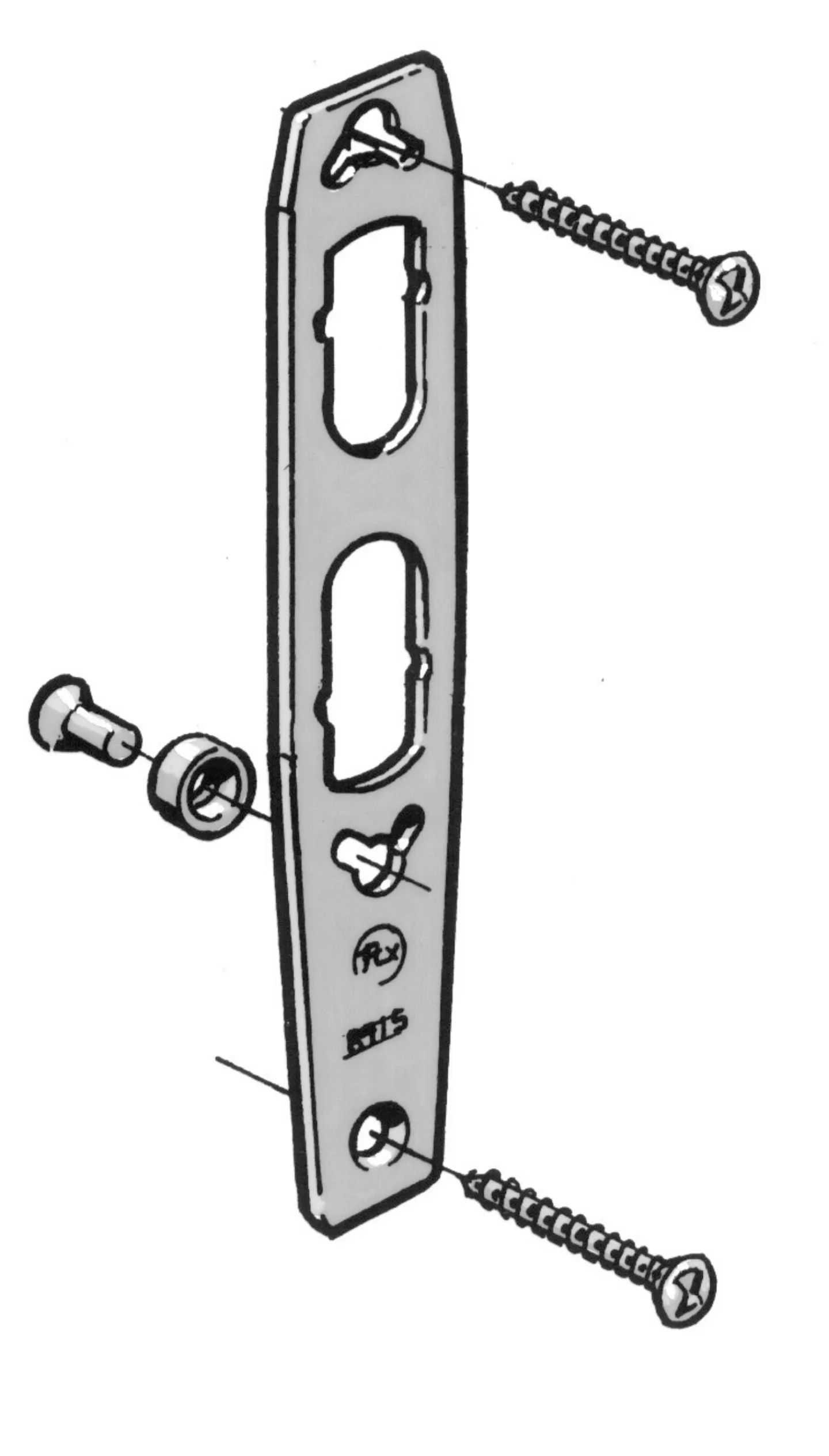 ASSA Övrigt Beslag Och Lås<UNDERLÄGGSBRICKA FIX 841KR SB