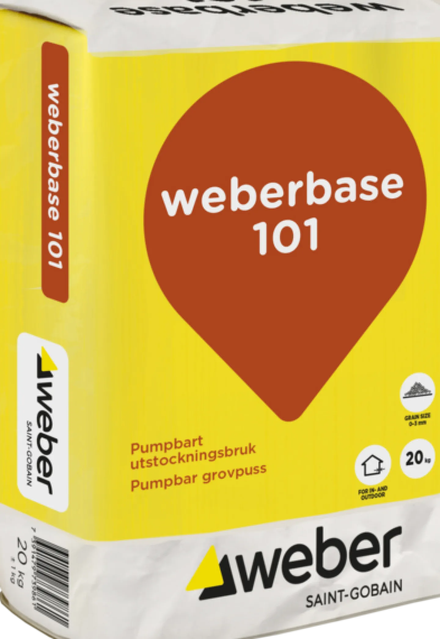 WEBER SAINT-GOBAIN UTSTOCKNINGBRUK WEBER BASE 101 A 20KG Sale