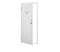 CELLO VARMFÖRRÅDSDÖRR 90X200 H FISKBEN GRUNDMÅLAD Discount