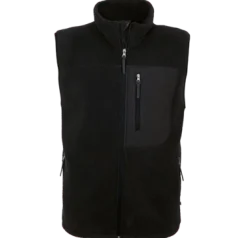 TEXSTAR Jackor<VÄST PILE FLEECE SVART S