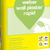WEBER SAINT-GOBAIN WALL PLASTER RAPID 15KG LAGRINGSTID 12 MÅN New